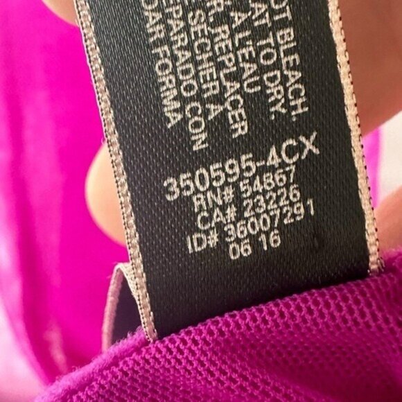 Victorias Secret 34C Sheer Lingerie Babydoll Dress Purple Mesh Underwire Push Up - Picture 9 of 12